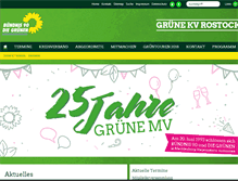 Tablet Screenshot of gruene-rostock.de